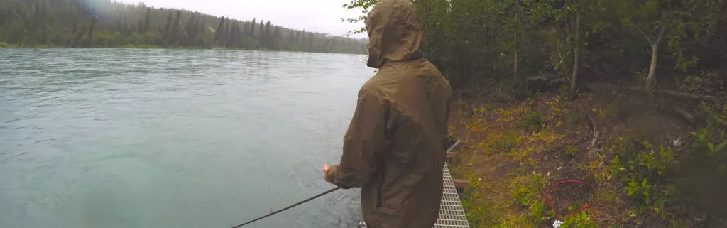 Fishing with warbonnet stash jacket