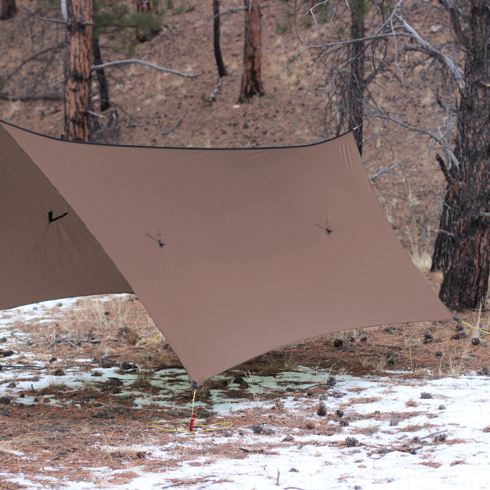 Plain Brown Hammock Camping Tarp