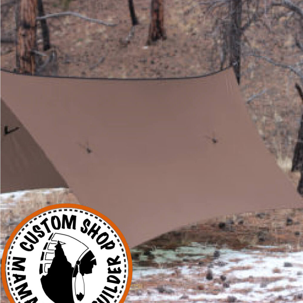 Plain Brown Ultralight Backpacking Tarp