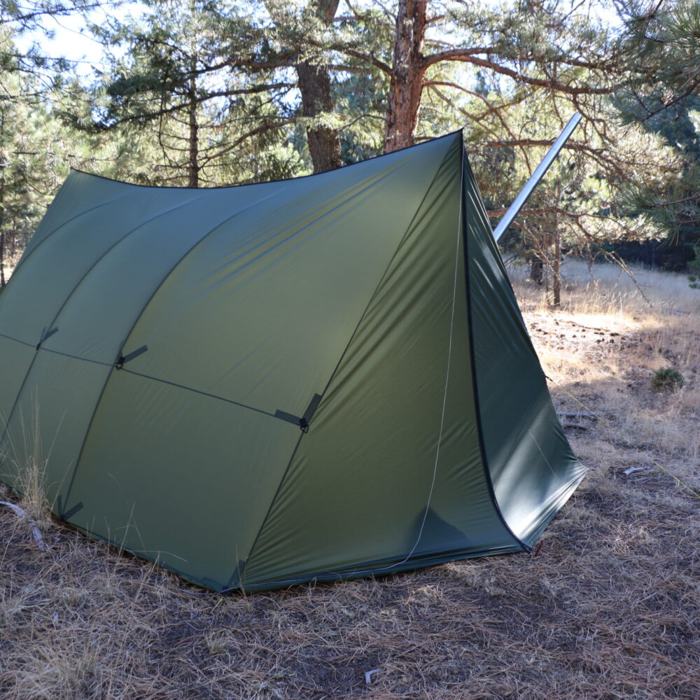 a tsunami tarp with a stove jack