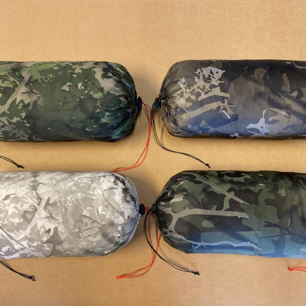 All bushwack camouflage double ended stuff sack color options